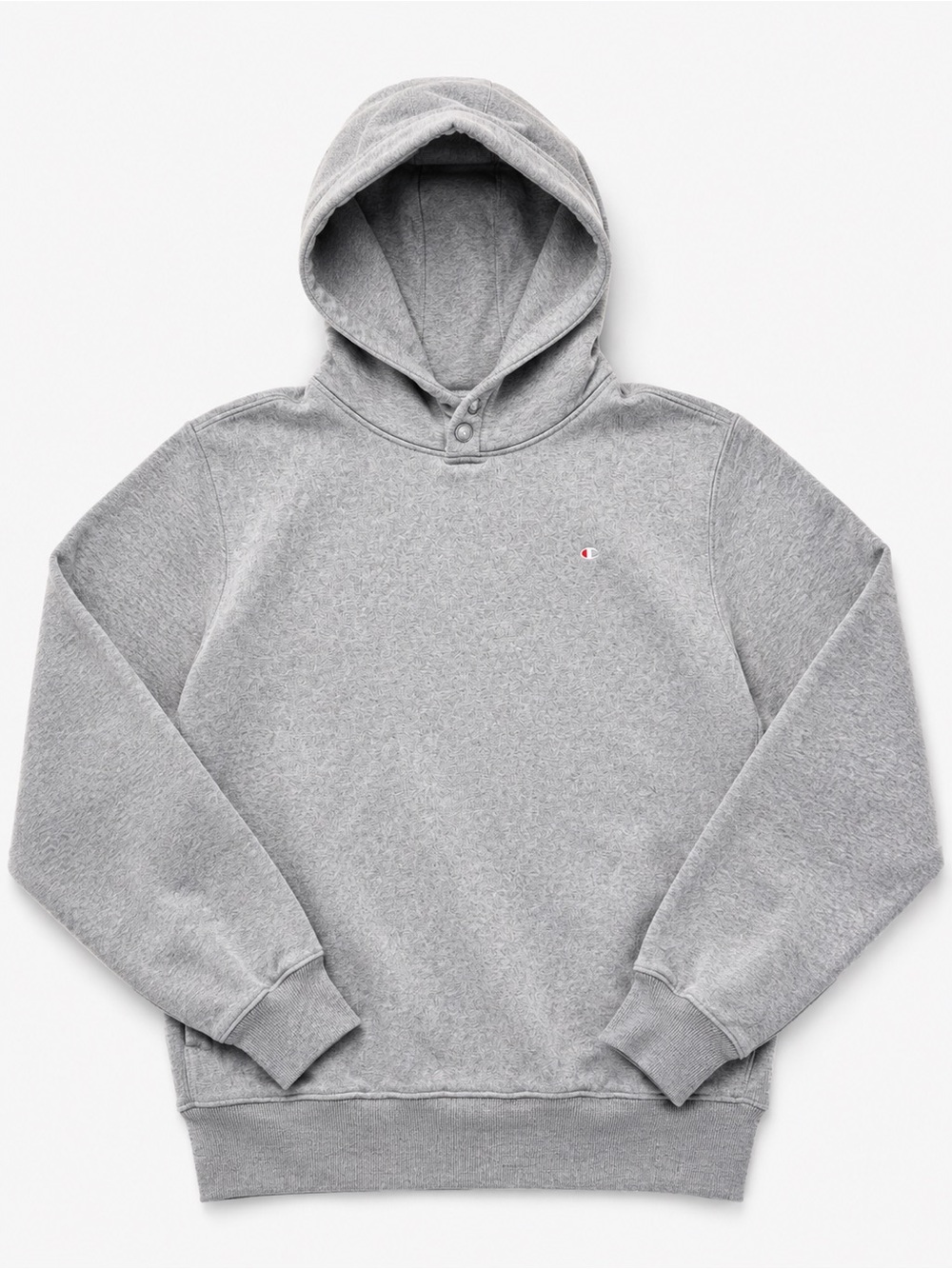 Champion Reverse Weave Snap-Neck Pullover Hoodie Grey Gorpcore Small